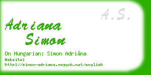 adriana simon business card