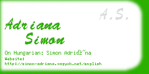 adriana simon business card